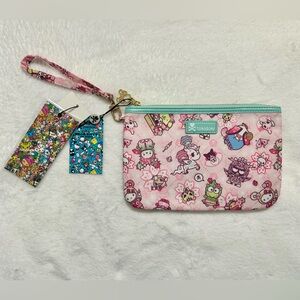 Tokidoki x Hello Kitty and Friends Sakura Festival Zip Pouch Wristlet